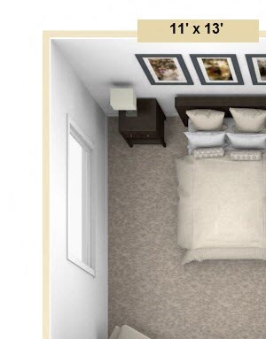 Roseland One Bedroom Floor Plan Roseland One Bedroom Floor Plan at Windsor Place, Michigan